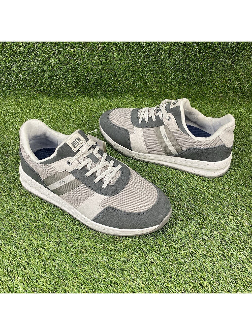 Drew Connor Men's Size 12 Grey Walking Shoes Slip In Sneakers 40113-43